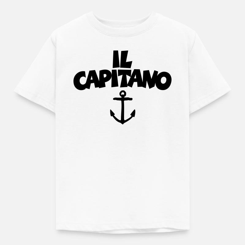 Il Capitano - Kinder T-Shirt - Weiß