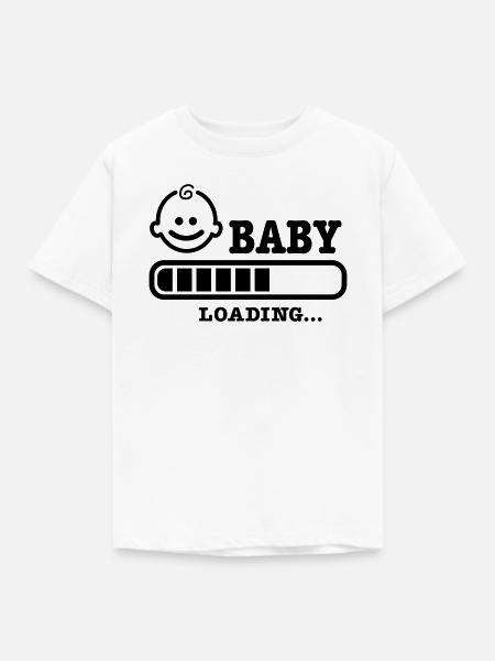 baby loading - Kinder T-Shirt - Weiß