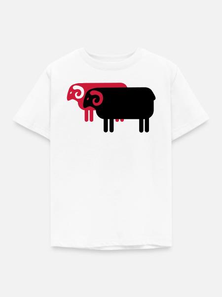 Heidschnucken Lüneburger Heide - Kinder T-Shirt - Weiß