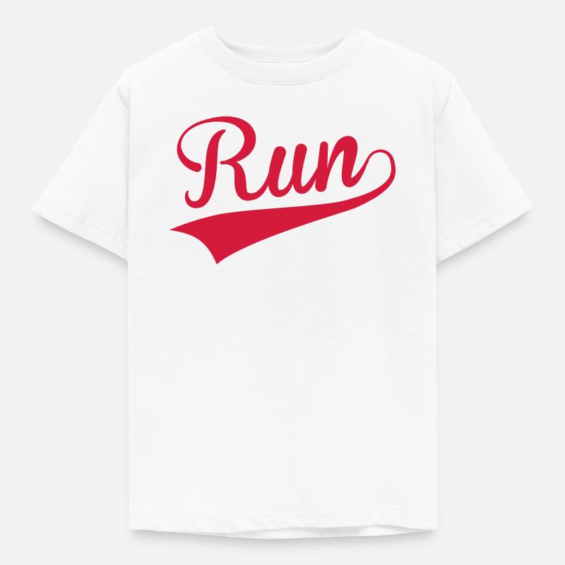 correre / run / running / jogging / run - Maglietta per bambini - bianco
