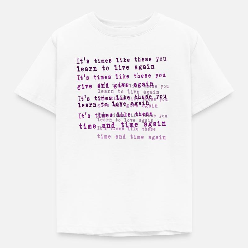 Foo Fighters Lyrik - Kinder T-Shirt - Weiß