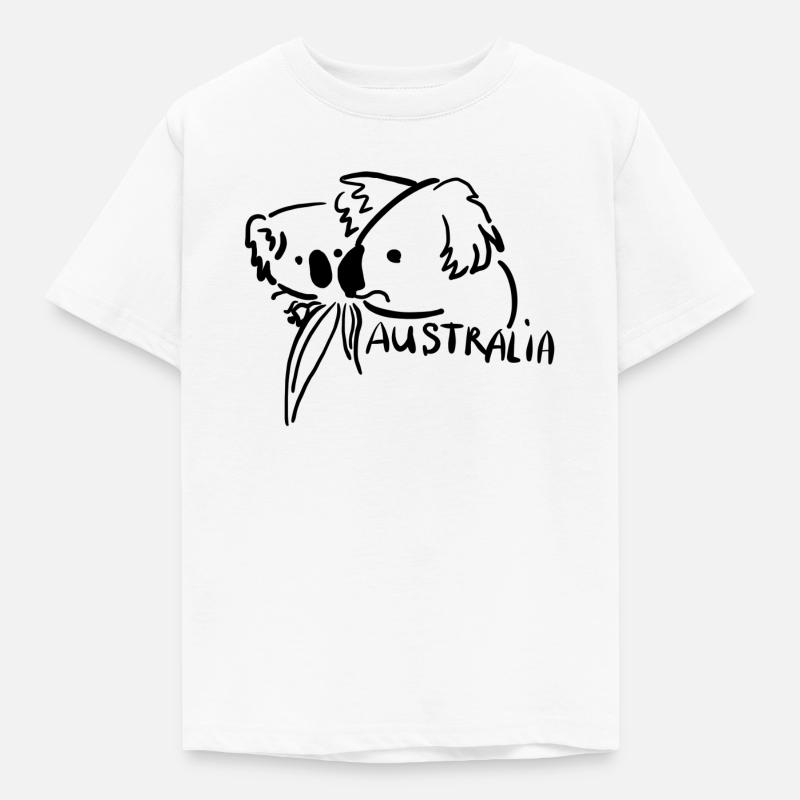 Australia - Kinder T-Shirt - Weiß