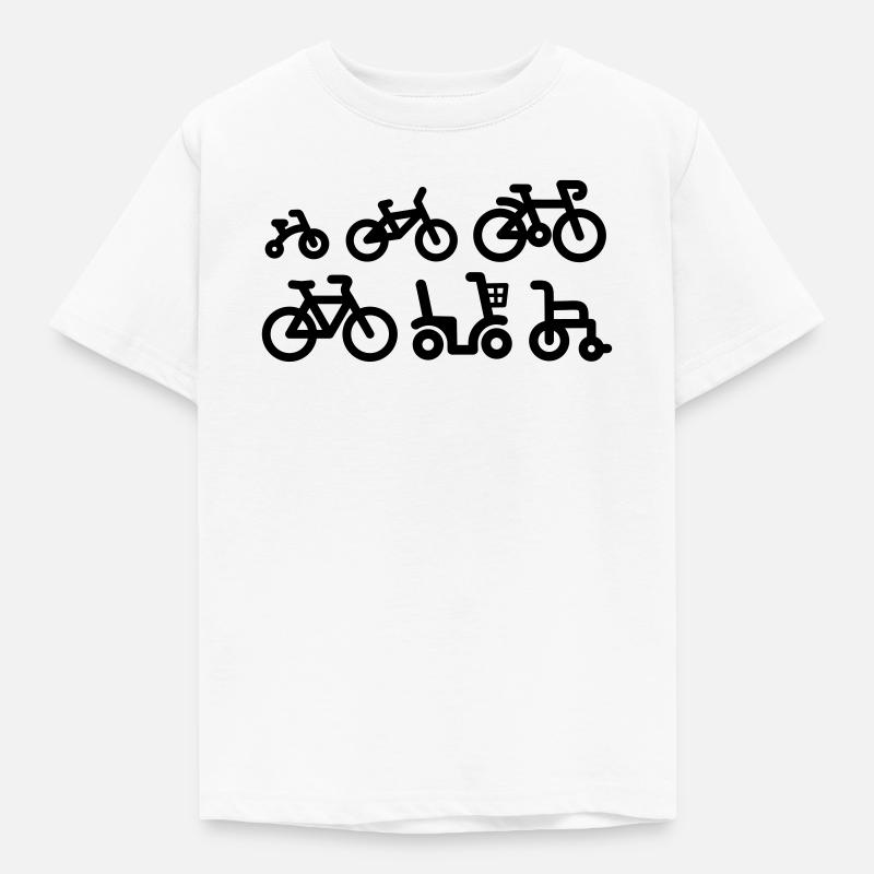 Evolution bicycle racing cycling bicycle racing - Kids' T-Shirt - white