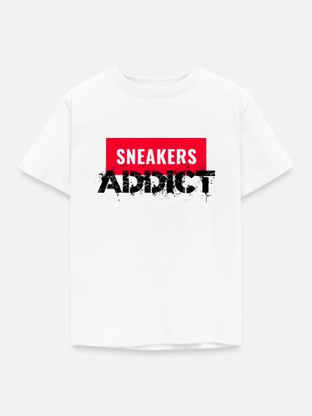 Süchtige Turnschuhe - Kinder T-Shirt - Weiß