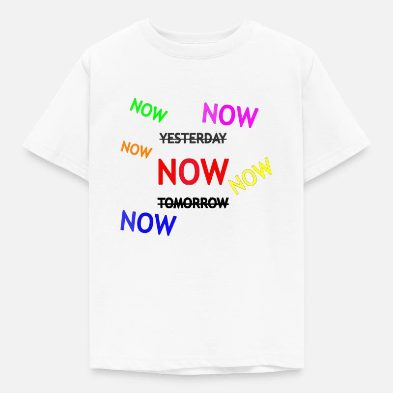 Dynamic Reminder Text Illustration - Kids' T-Shirt - white