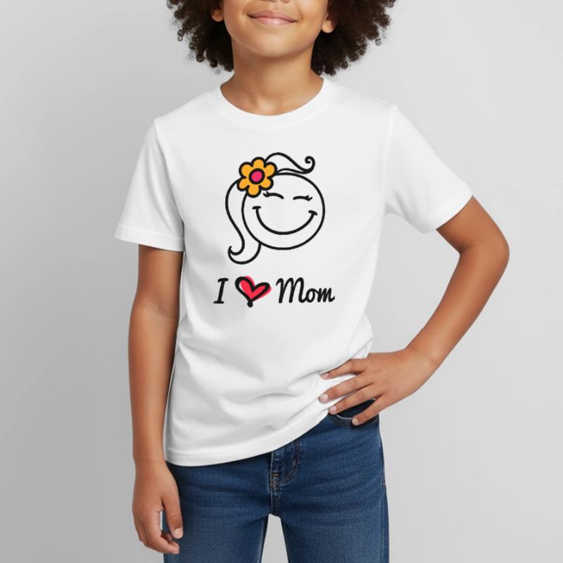 Ich Liebe Mama Herz Mutter Mutter Muttertag Spruch Kinder T-Shirt
