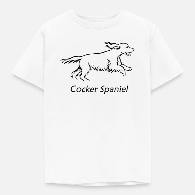 Cocker spaniel - Kids' T-Shirt - white