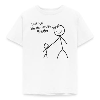 Stolzer großer Bruder - Kinder T-Shirt - Weiß - Vorne - AI Model Kid Male (0cm)