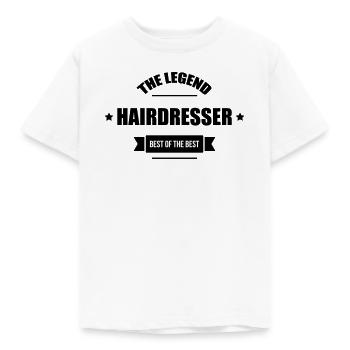 Friseur - Friseur - Frisur - Kinder T-Shirt - Weiß - Vorne - AI Model Kid Male (0cm)