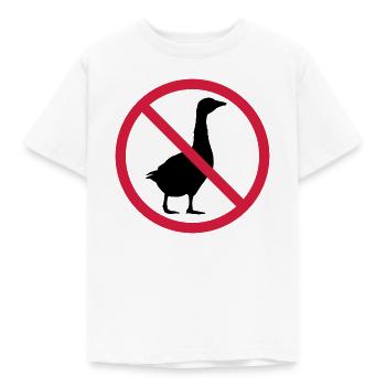 Signe interdit d'oie - T-shirt Enfant - blanc - Devant - AI Model Kid Male (0cm)