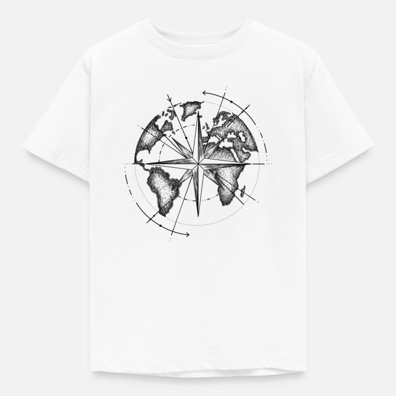 Map monde  - T-shirt Enfant - blanc