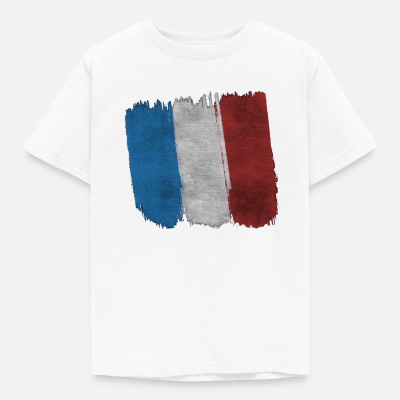 Bandiera francese - Maglietta per bambini - bianco