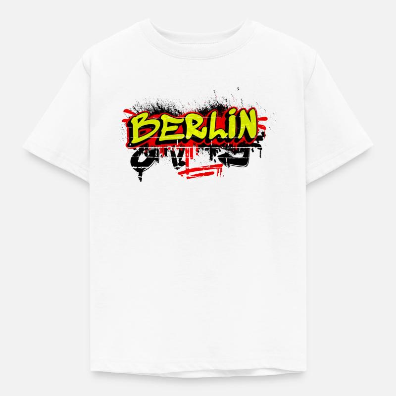 Berlin Graffiti Design - Kinder T-Shirt - Weiß