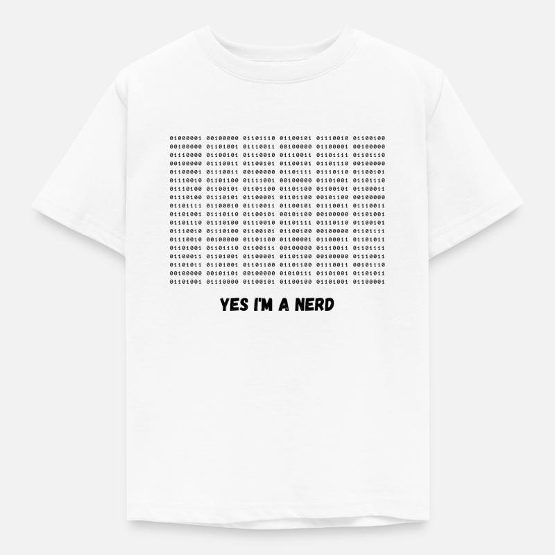 Ich bin ein Nerd - Kinder T-Shirt - Weiß