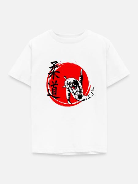Judo - Kinder T-Shirt - Weiß