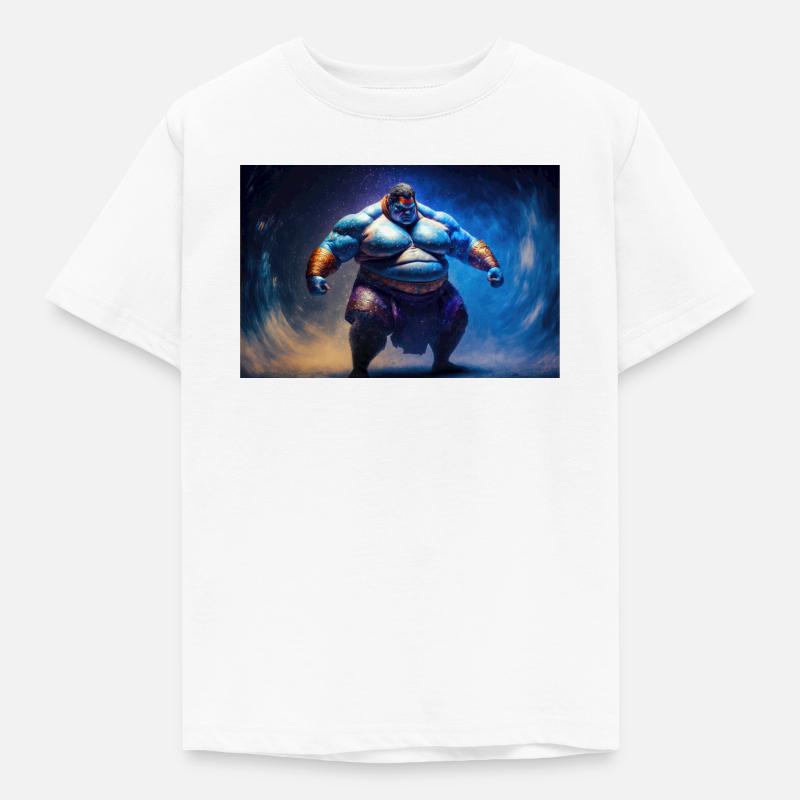Sumo-Gott - Kinder T-Shirt - Weiß