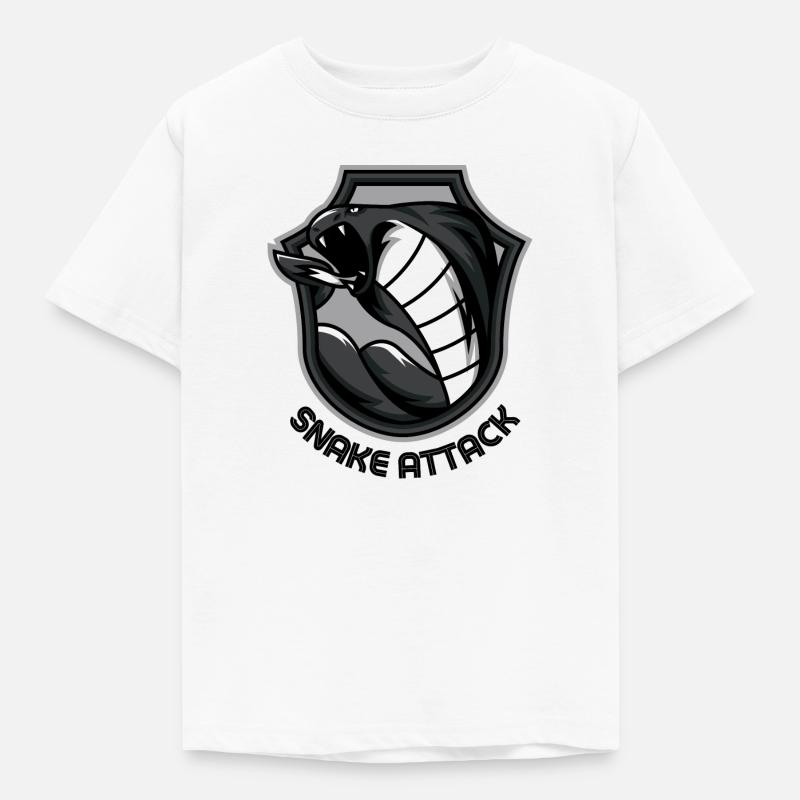 SNAKE ATTACK - Kids' T-Shirt - white