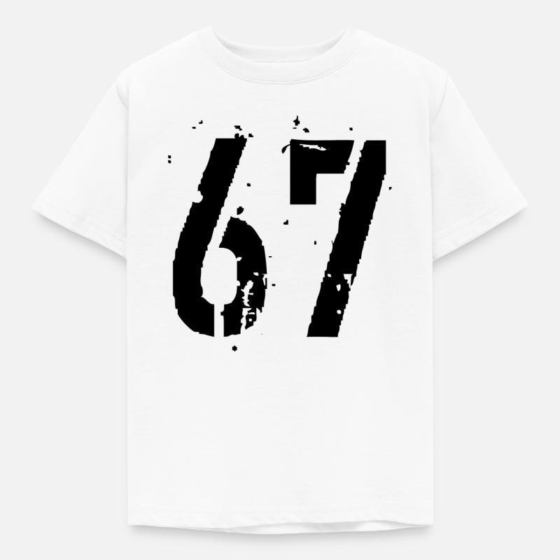 Nummer 67 - Kinder T-Shirt - Weiß