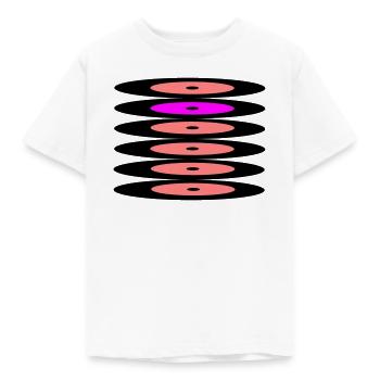 Schallplatten - Kinder T-Shirt - Weiß - Vorne - AI Model Kid Male (0cm)