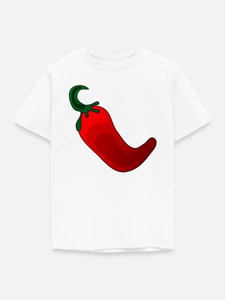 Peperoni Gewürzpaprika - Kochen - Kinder T-Shirt - Weiß