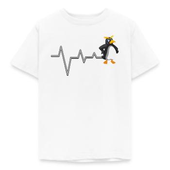 Pinguino Heartbeat Fun - Maglietta per bambini - bianco - Fronte - AI Model Kid Male (0cm)