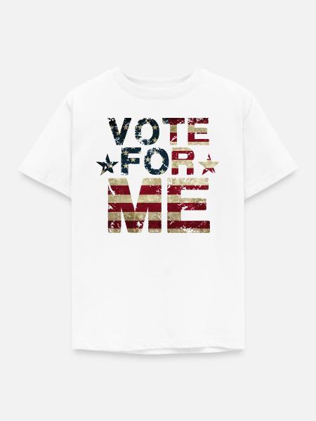 Stimmen Sie für MICH - Kinder T-Shirt - Weiß