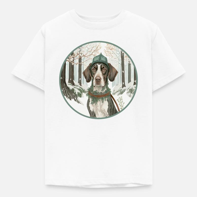 Jagdhund - Kinder T-Shirt - Weiß