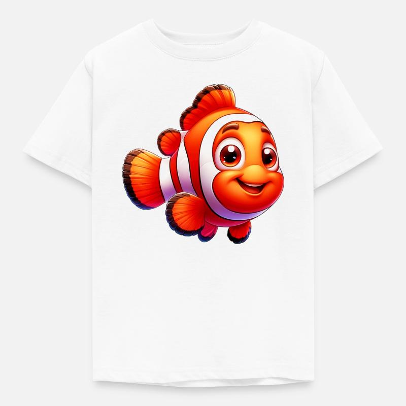 Clownfisch - Kinder T-Shirt - Weiß
