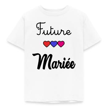 ZUKÜNFTIGE BRAUT - Kinder T-Shirt - Weiß - Vorne - AI Model Kid Male (0cm)