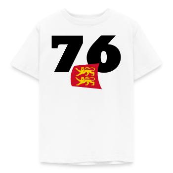 Seine-Maritime - Normandie - France - T-shirt Enfant - blanc - Devant - AI Model Kid Male (0cm)