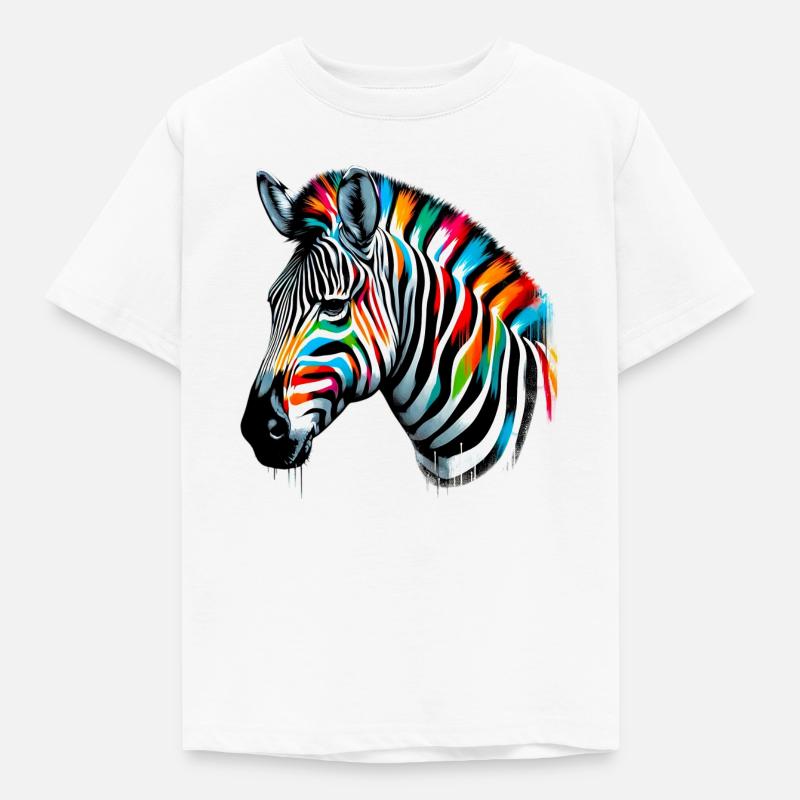 Zebra - Kinder T-Shirt - Weiß