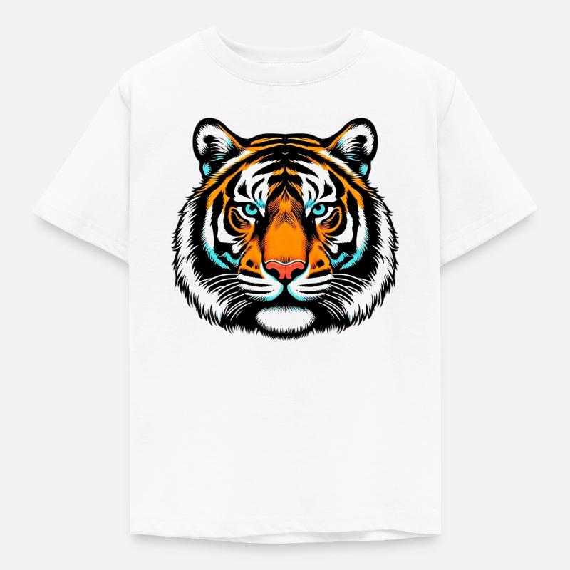 Tiger - Kinder T-Shirt - Weiß