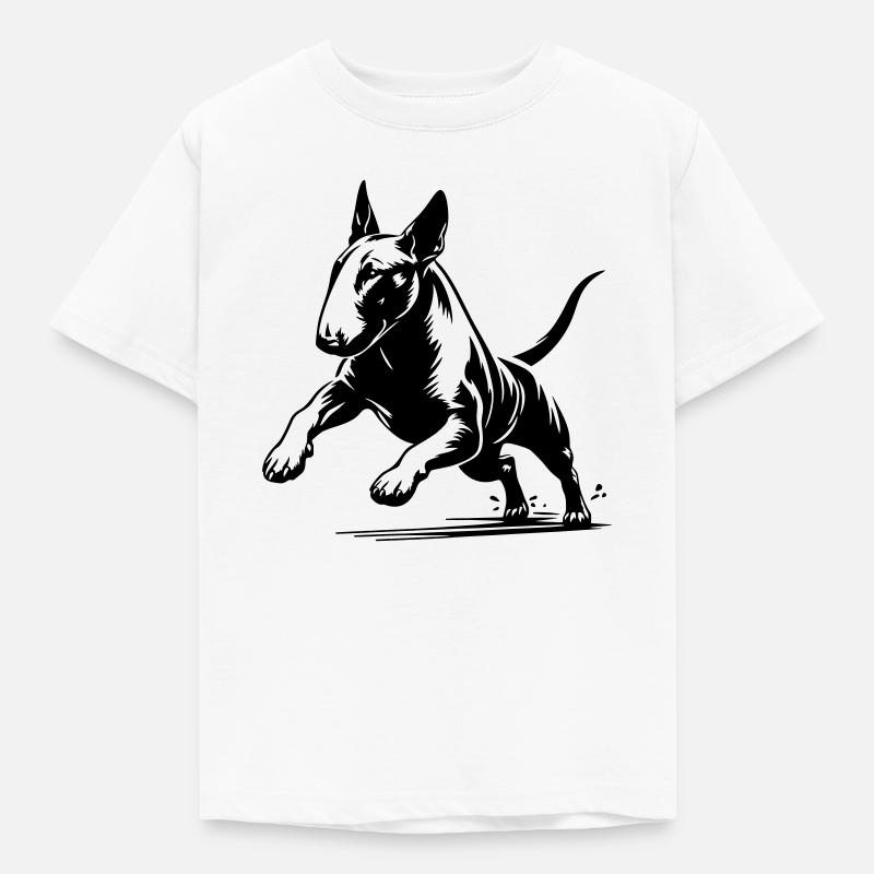 Bullterrier - Kinder T-Shirt - Weiß