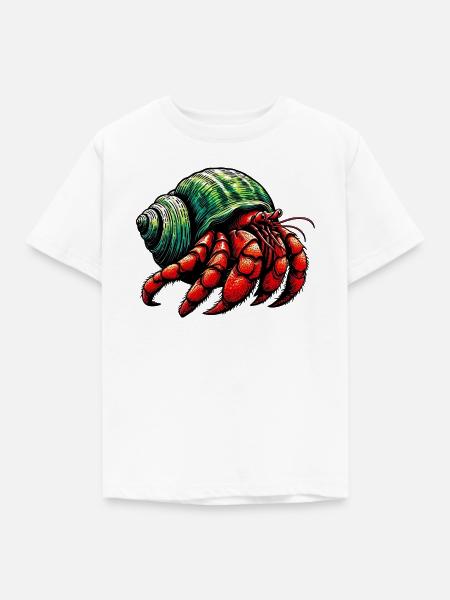 Einsiedlerkrebs - Kinder T-Shirt - Weiß