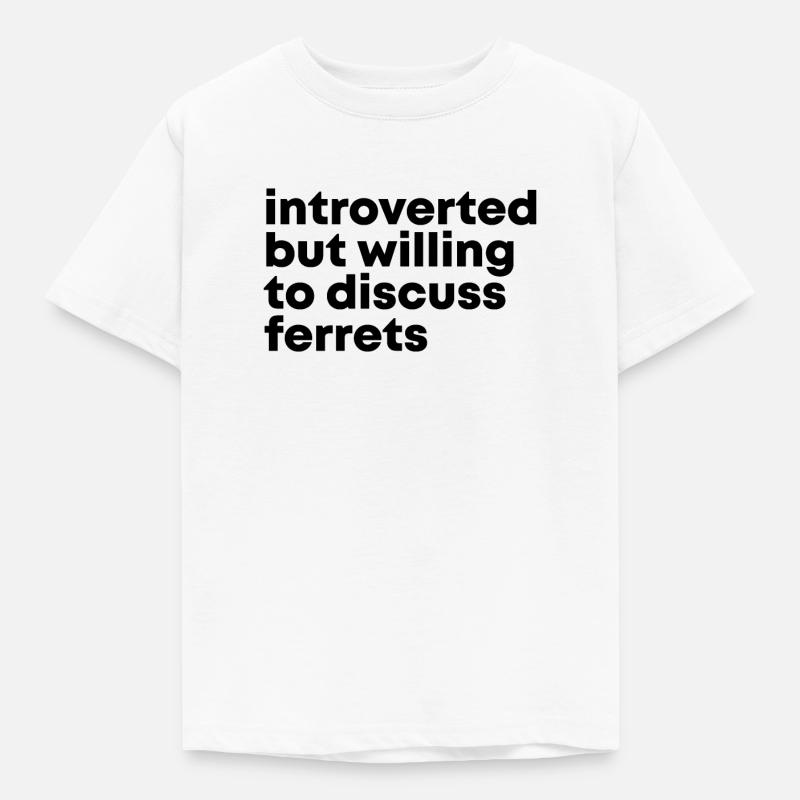 Frettchen - Kinder T-Shirt - Weiß