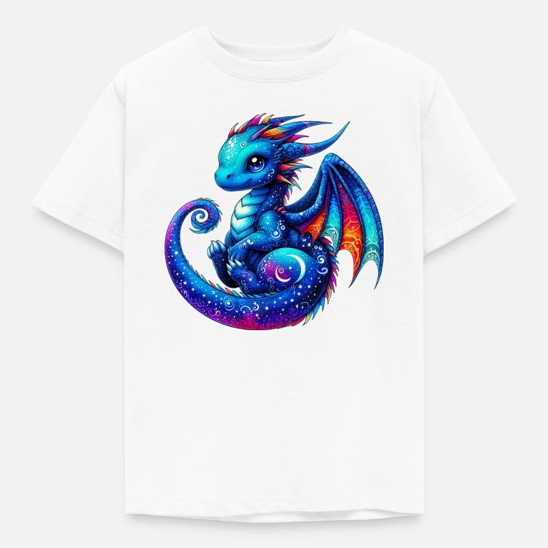 Drache - Kinder T-Shirt - Weiß