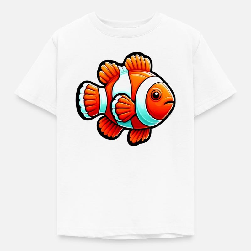 Clownfisch - Kinder T-Shirt - Weiß