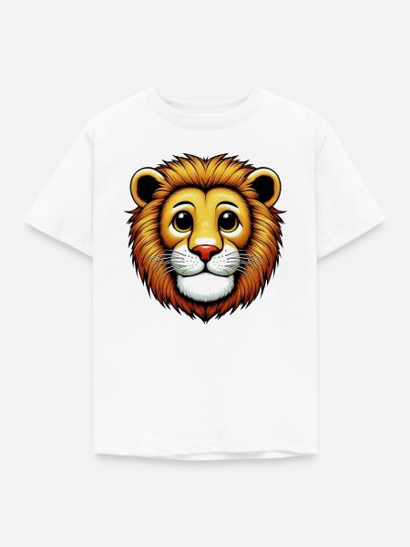 Löwe - Kinder T-Shirt - Weiß