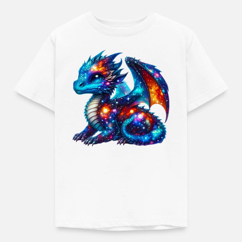 Drache - Kinder T-Shirt - Weiß