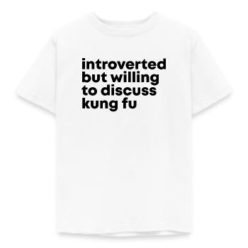 Kung-Fu - Kinder T-Shirt - Weiß - Vorne - AI Model Kid Male (0cm)