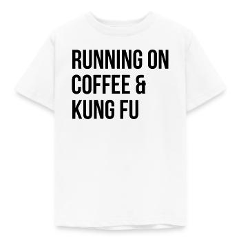 Kung-Fu - Kinder T-Shirt - Weiß - Vorne - AI Model Kid Male (0cm)