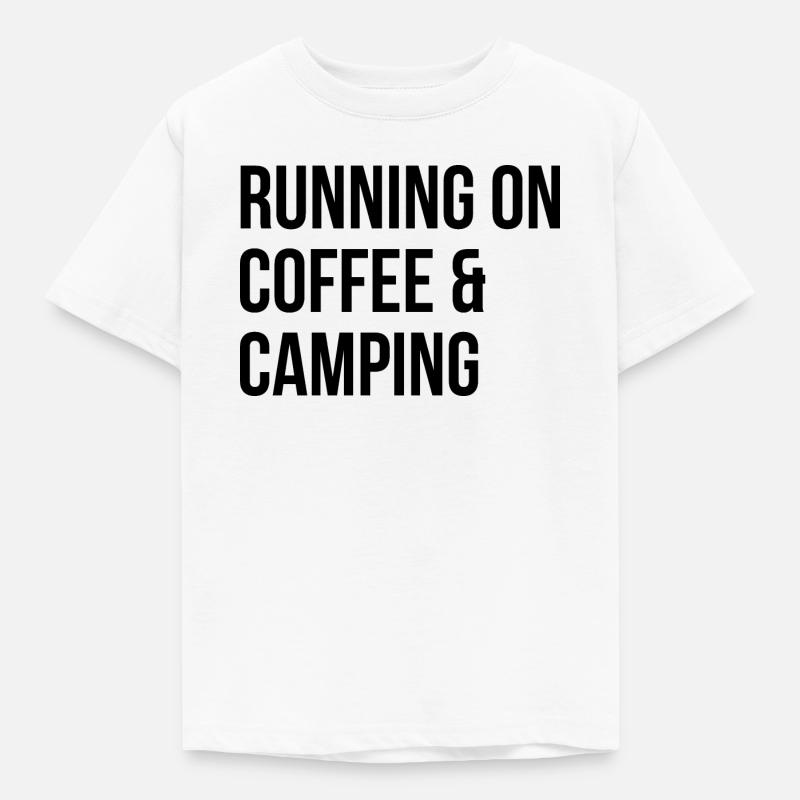 Camping - Kinder T-Shirt - Weiß