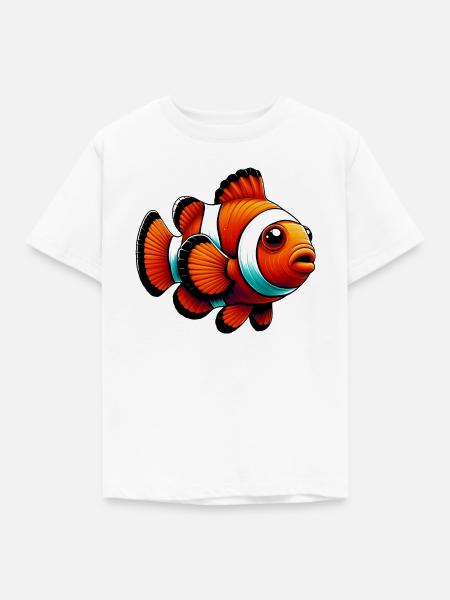 Clownfisch - Kinder T-Shirt - Weiß