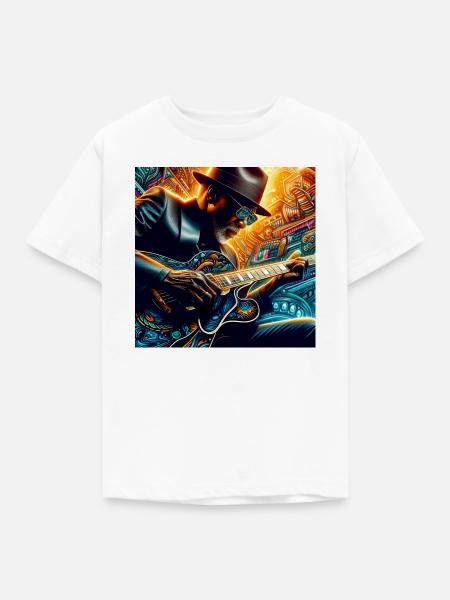Bluesman - Kinder T-Shirt - Weiß