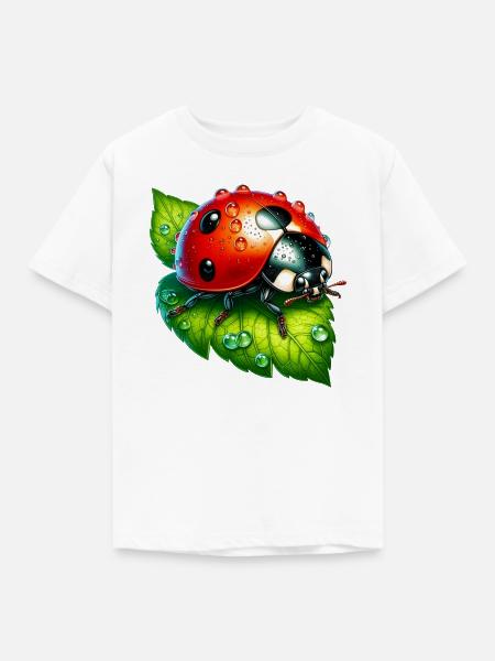 Marienkäfer - Kinder T-Shirt - Weiß
