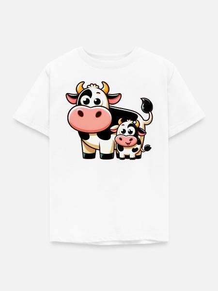 Kuh Kühe - Kinder T-Shirt - Weiß
