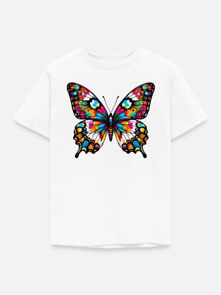 Schmetterling - Kinder T-Shirt - Weiß