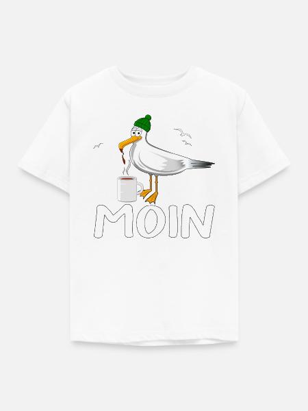 Möve MOIN - Kinder T-Shirt - Weiß