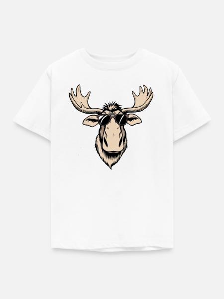 Elch - Kinder T-Shirt - Weiß