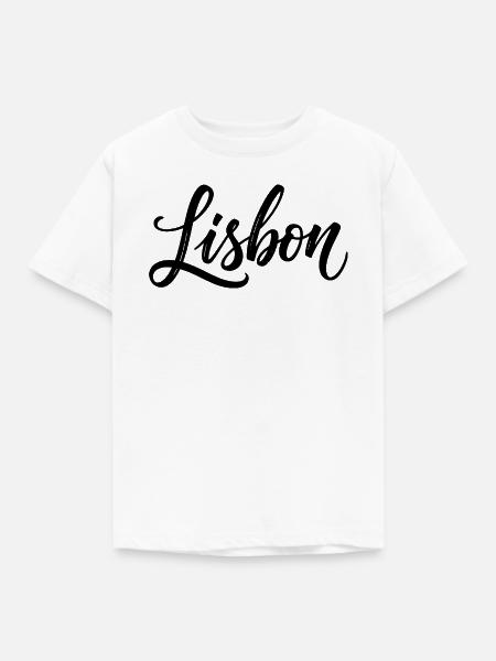 Lissabon - Kinder T-Shirt - Weiß